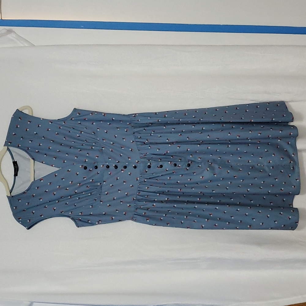 Sucrefas Sleeveless Floral Print Dress Size XXL